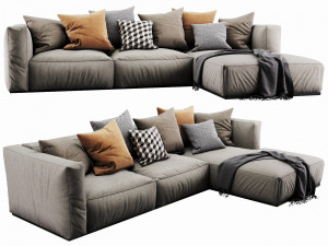 poliform shangai chaise lounge 3D 모델