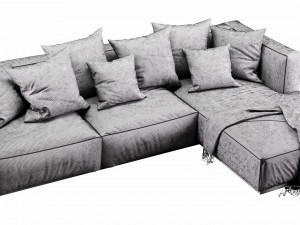 poliform shangai chaise lounge 3D 모델