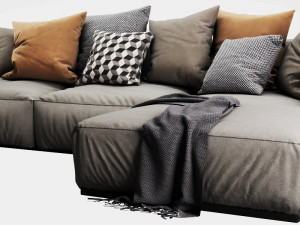 poliform shangai chaise lounge 3D 모델