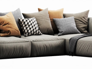 poliform shangai chaise lounge 3D 모델