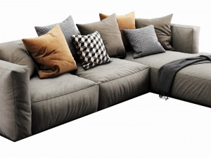 poliform shangai chaise lounge 3D 모델