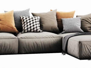 poliform shangai chaise lounge 3D 모델