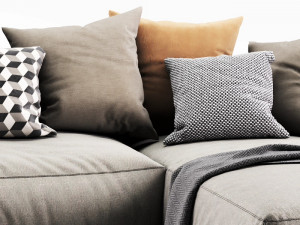 poliform shangai chaise lounge 3D 모델