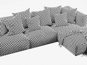 poliform shangai chaise lounge 3D 모델