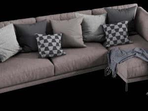 interface coco chaise lounge 1 3D Model