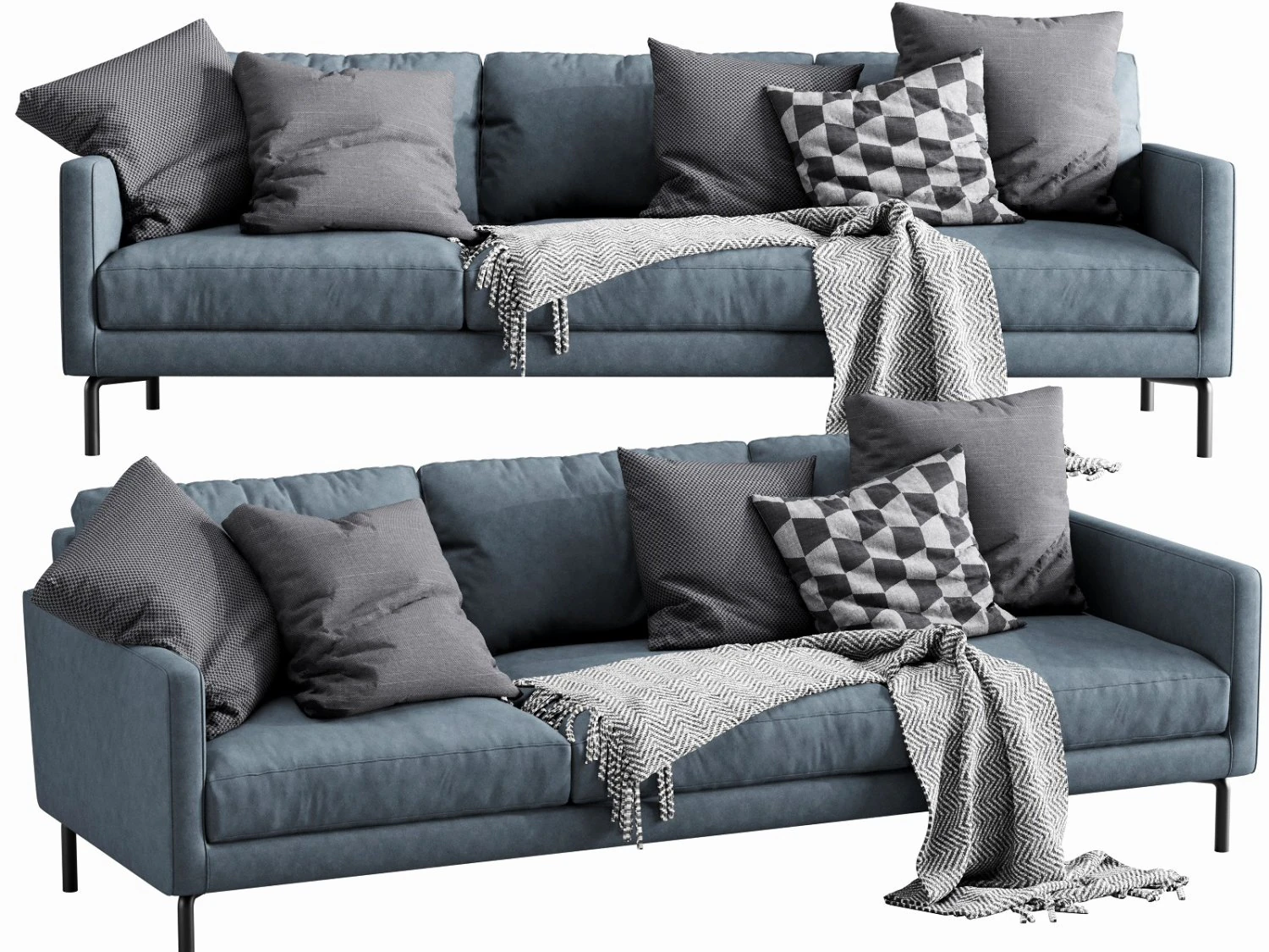 interface luca 3 seater 3D Model .c4d .max .obj .3ds .fbx .stl .blend 