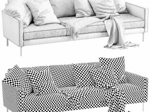 interface luca 3 seater 3D Model