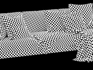 interface luca 3 seater 3D Model