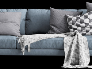 interface luca 3 seater Model 3D