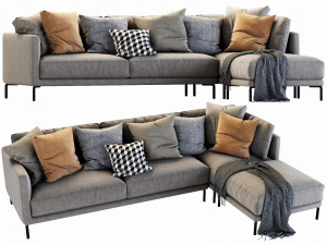 interface coco chaise lounge Modelo 3D