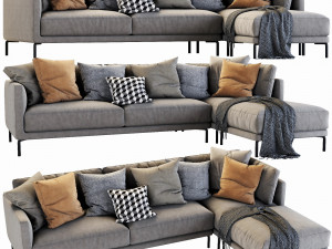 interface coco chaise lounge 3D Model