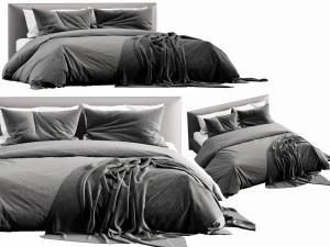 cama meridiana scott Modelo 3D