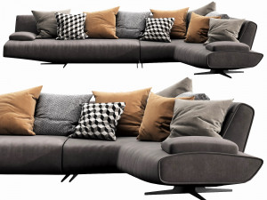 poliform sydney sectional Modelo 3D