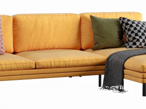 zanotta william chaise lounge Modelo 3D