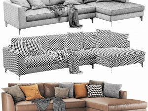 meridiani louis up chaise lounge 3D-Modell
