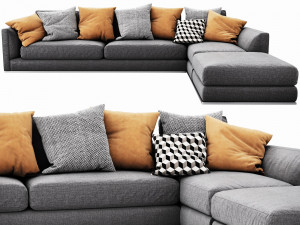 bb italia richard sectional 3Dモデル