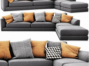 bb italia richard sectional Modelo 3D