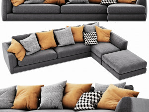bb italia richard sectional Modelo 3D