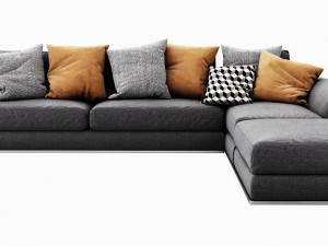 bb italia richard sectional Modelo 3D