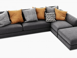 bb italia richard sectional Modelo 3D