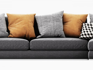 bb italia richard sectional Modelo 3D