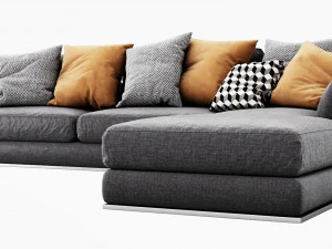 bb italia richard sectional 3D Model
