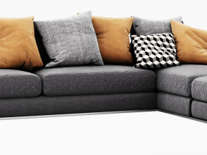 bb italia richard sectional Modelo 3D