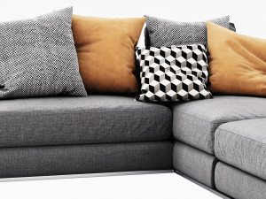 bb italia richard sectional Modelo 3D