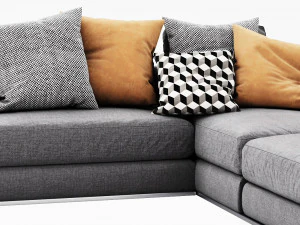 bb italia richard sectional 3D Model