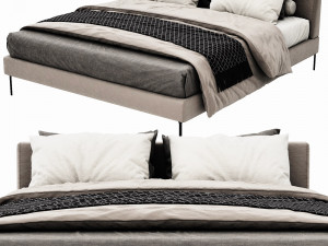 bb italia charles bed Modèle 3D