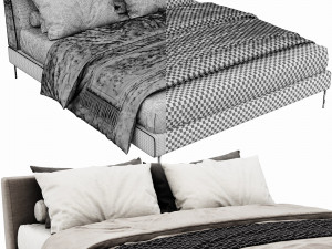 bb italia charles bed Modèle 3D