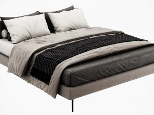 bb italia charles bed Modèle 3D