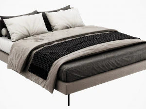 bb italia charles bed 3D Model