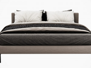 bb italia charles bed Modèle 3D