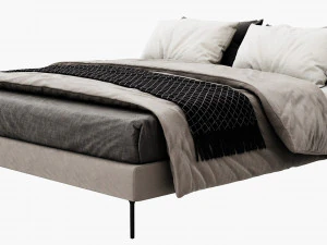 bb italia charles bed 3D Model