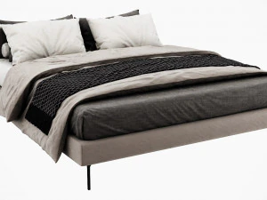 bb italia charles bed 3D Model