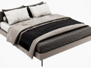 bb italia charles bed Modèle 3D