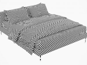 bb italia charles bed 3D Model