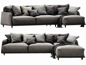 ditre italia elliot chaise lounge 3D Model