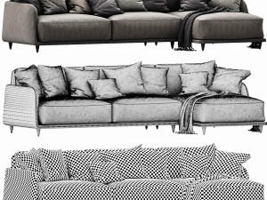 ditre italia elliot chaise lounge 3D मॉडल