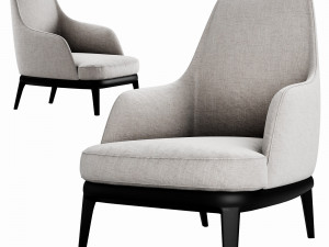 poliform jane lounge armchair Modelo 3D