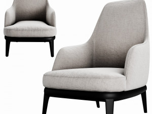 poliform jane lounge armchair Modelo 3D
