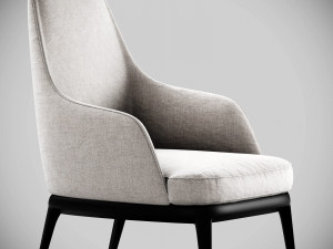 poliform jane lounge armchair Modelo 3D