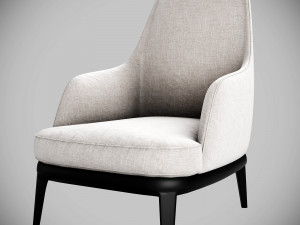 poliform jane lounge armchair Modelo 3D