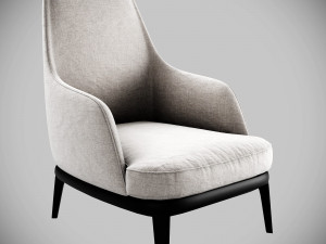 poliform jane lounge armchair Modelo 3D