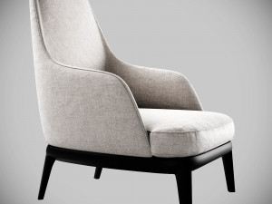 poliform jane lounge armchair Modelo 3D