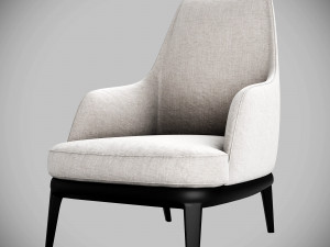 poliform jane lounge armchair Modelo 3D