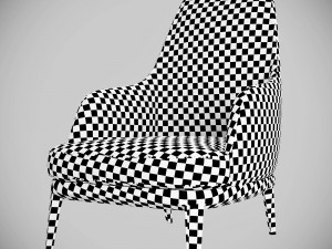 poliform jane lounge armchair Modelo 3D