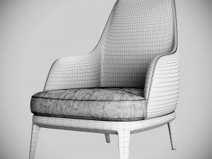 poliform jane lounge armchair Modelo 3D