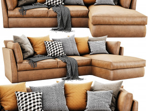 meridiani queen chaise lounge 3D Модель